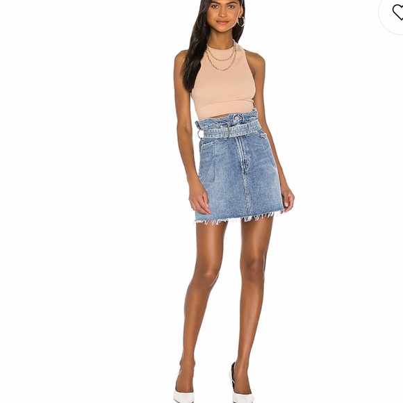 Anthropologie Dresses & Skirts - Anthropologie Agolde 90’s revival belted skirt